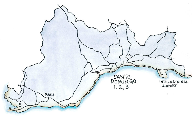 Santo Domingo Region (Map by Dana Gardner)